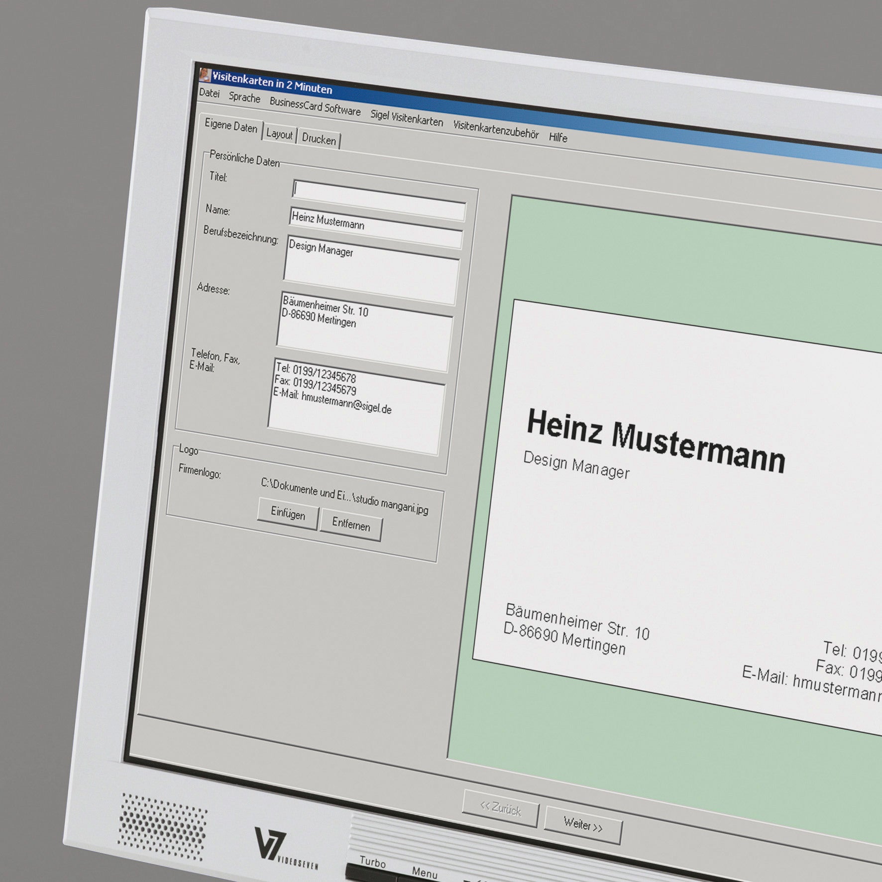 SIGEL Visitenkarten 85x55mm LP791 weiss, 190g 400 Stück