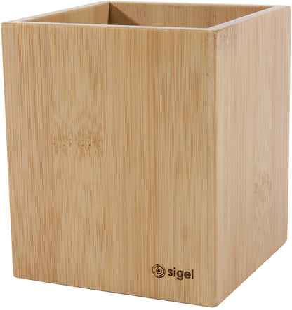 SIGEL Stifteköcher Eyestyle SA204 bambus 9.8x9.8cm