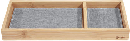 SIGEL Zubehörablage Eyestyle SA205 bambus/hellgrau 11x25cm