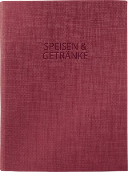 SIGEL Speisekartemappe,Gummib. A5 SM113 2Doppel-H.175x245x12, rot