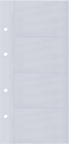 SIGEL Visitenk.-Ringb.Hüllen 90x58mm VZ350 1-reihig, A-Z, 10 Stück