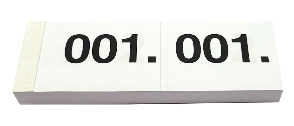 SIMPLEX Garderobenblock 1-100 13070 weiss 100 Blatt