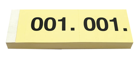 SIMPLEX Garderobenblock Nr. 1-100 13071 gelb 100 Blatt