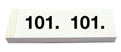 SIMPLEX Garderobenblock Nr. 101-200 13077 weiss 100 Blatt