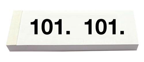 SIMPLEX Garderobenblock Nr. 101-200 13077 weiss 100 Blatt