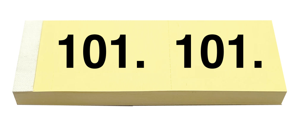 SIMPLEX Garderobenblock 101-200 13078 gelb 100 Blatt