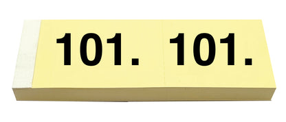 SIMPLEX Garderobenblock 101-200 13078 gelb 100 Blatt