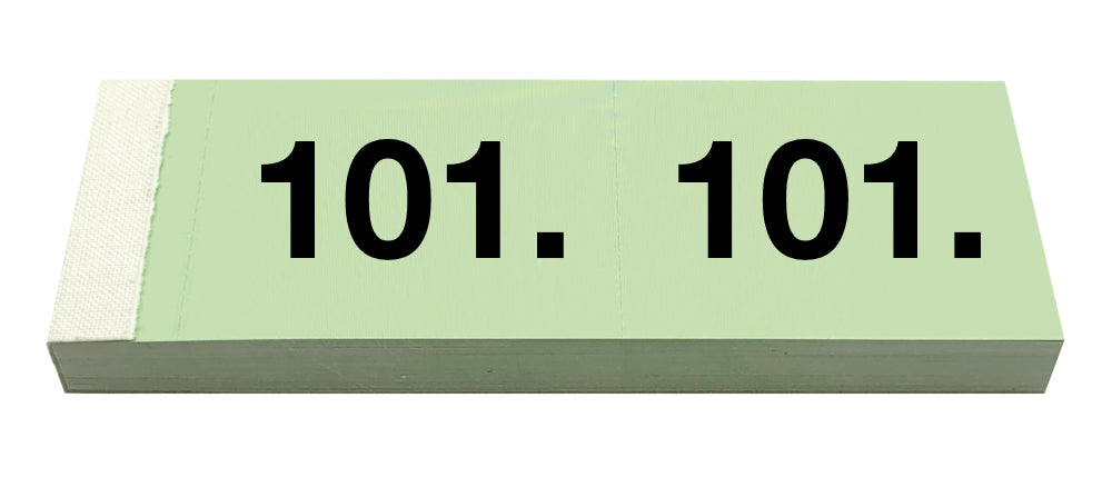 SIMPLEX Garderobenblock 101-200 13081 grün 100 Blatt