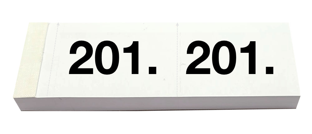 SIMPLEX Garderobenblock Nr. 201-300 13084 weiss 100 Blatt