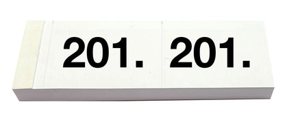 SIMPLEX Garderobenblock Nr. 201-300 13084 weiss 100 Blatt