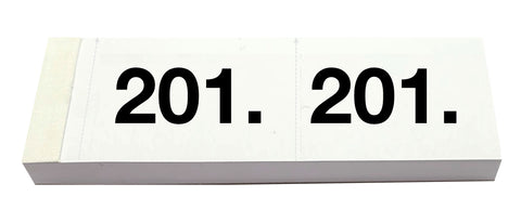 SIMPLEX Garderobenblock Nr. 201-300 13084 weiss 100 Blatt