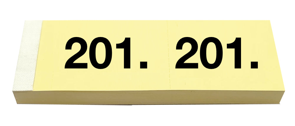 SIMPLEX Garderobenblock 201-300 13085 gelb 100 Blatt