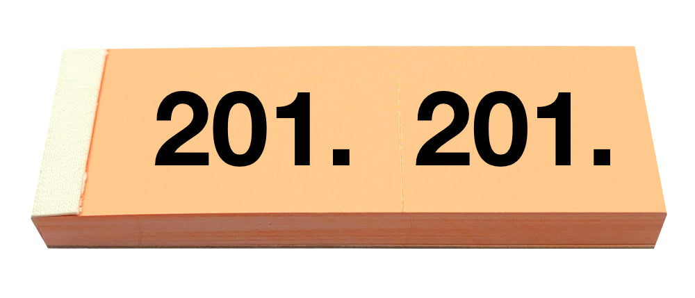 SIMPLEX Garderobenblock 201-300 13087 orange 100 Blatt