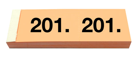 SIMPLEX Garderobenblock 201-300 13087 orange 100 Blatt