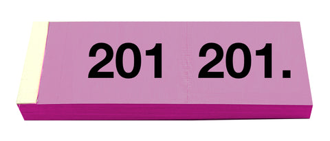 SIMPLEX Garderobenblock 201-300 13090 pink 100 Blatt