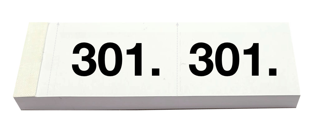 SIMPLEX Garderobenblock 301-400 13091 weiss 100 Blatt