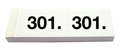 SIMPLEX Garderobenblock 301-400 13091 weiss 100 Blatt