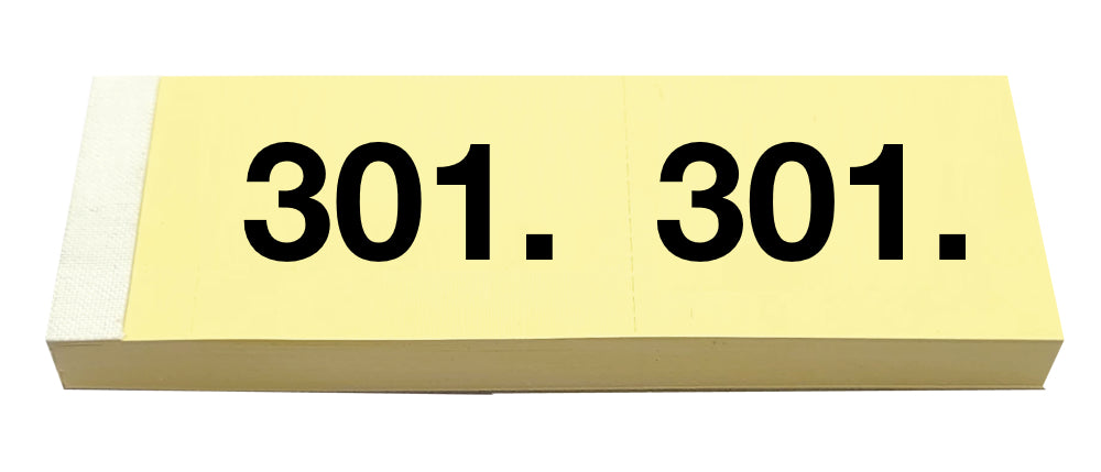 SIMPLEX Garderobenblock 301-400 13092 gelb 100 Blatt