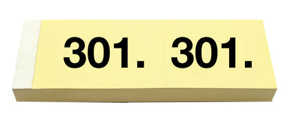 SIMPLEX Garderobenblock 301-400 13092 gelb 100 Blatt