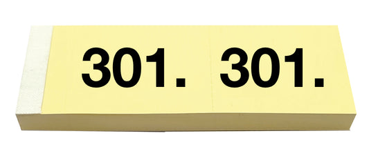 SIMPLEX Garderobenblock 301-400 13092 gelb 100 Blatt