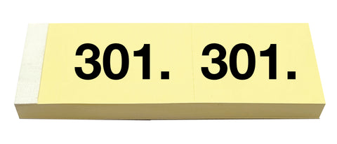 SIMPLEX Garderobenblock 301-400 13092 gelb 100 Blatt