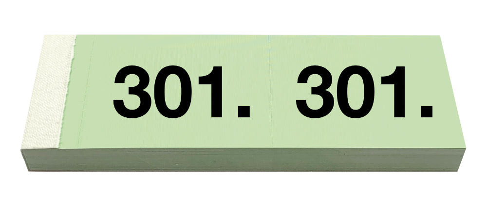 SIMPLEX Garderobenblock 301-400 13095 grün 100 Blatt