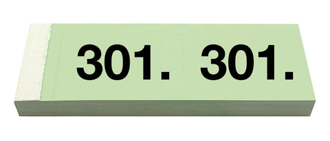 SIMPLEX Garderobenblock 301-400 13095 grün 100 Blatt