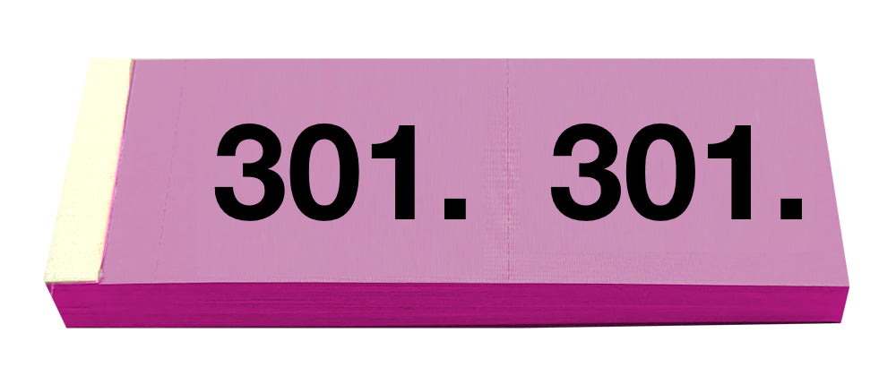 SIMPLEX Garderobenblock 301-400 13097 pink 100 Blatt