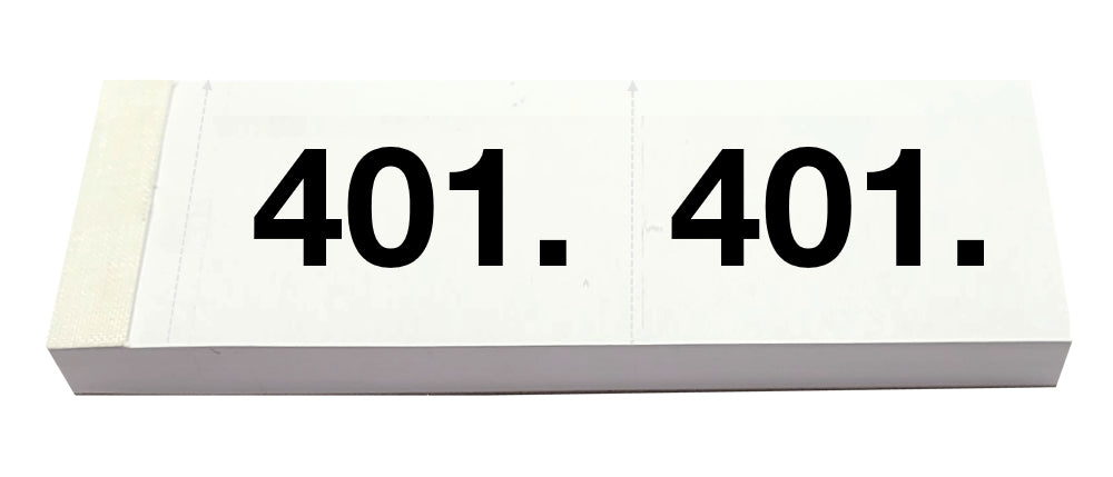 SIMPLEX Garderobenblock 401-500 13098 weiss 100 Blatt