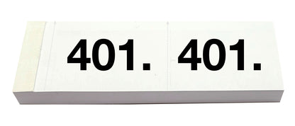 SIMPLEX Garderobenblock 401-500 13098 weiss 100 Blatt