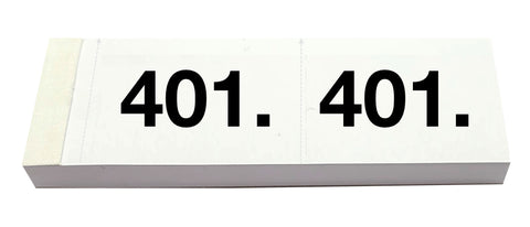 SIMPLEX Garderobenblock 401-500 13098 weiss 100 Blatt