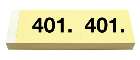 SIMPLEX Garderobenblock 401-500 13099 gelb 100 Blatt