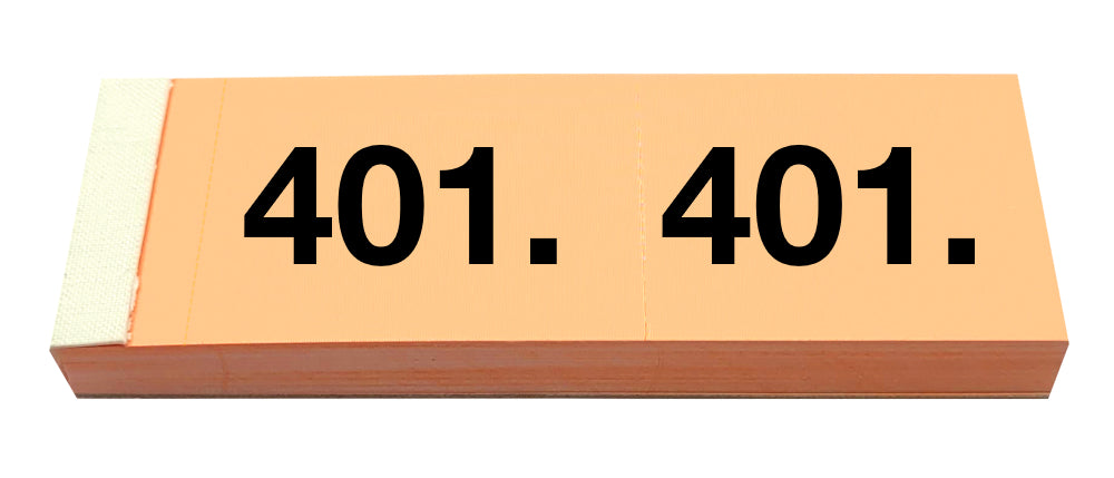 SIMPLEX Garderobenblock 401-500 13101 orange 100 Blatt