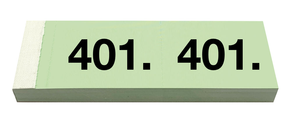 SIMPLEX Garderobenblock 401-500 13102 grün 100 Blatt