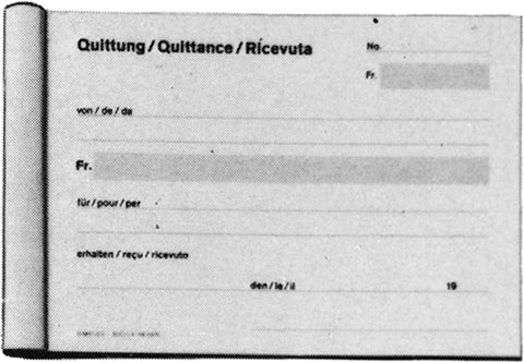 SIMPLEX Quittungen D/F/I A6 16345 D/F/I 50 Blatt