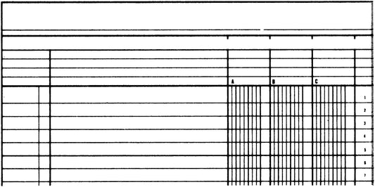 SIMPLEX Statistikbuch A4 19085 3 Kolonnen, grün 40 Blatt