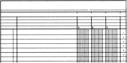 SIMPLEX Statistikbuch A4 19088 4 Kolonnen, grün 40 Blatt