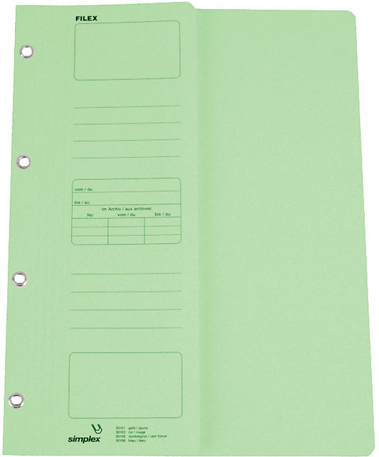 SIMPLEX Filex-Mappen A4 30105 grün