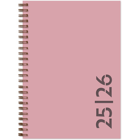 SIMPLEX Schüleragenda Colors 25/26 40133S7.26 1W/2S 17M h.rosa ML 12x16.5cm