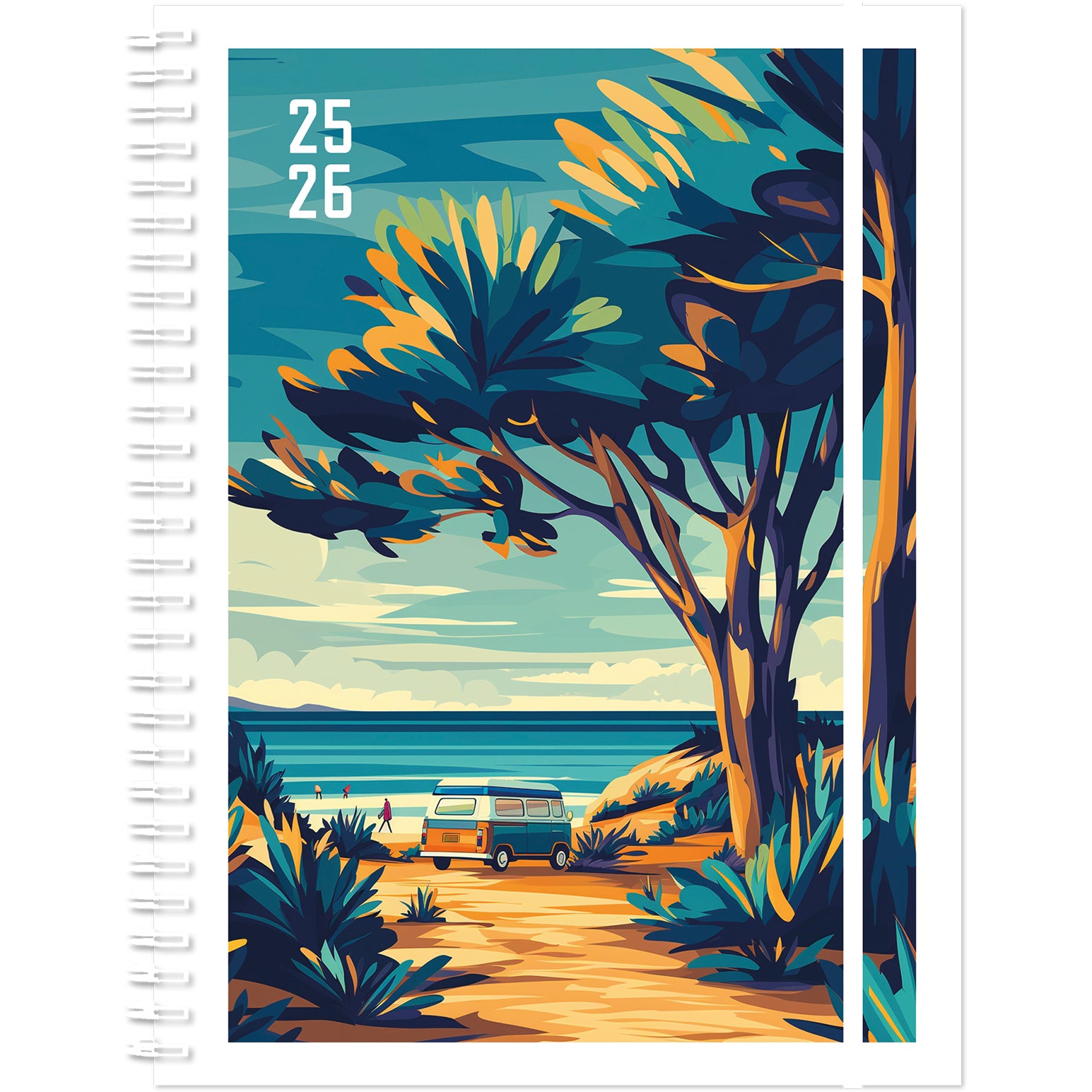 SIMPLEX Schüleragenda Emotions 25/26 500211.26 1T/1S 12M Surf Van 12x16.5cm