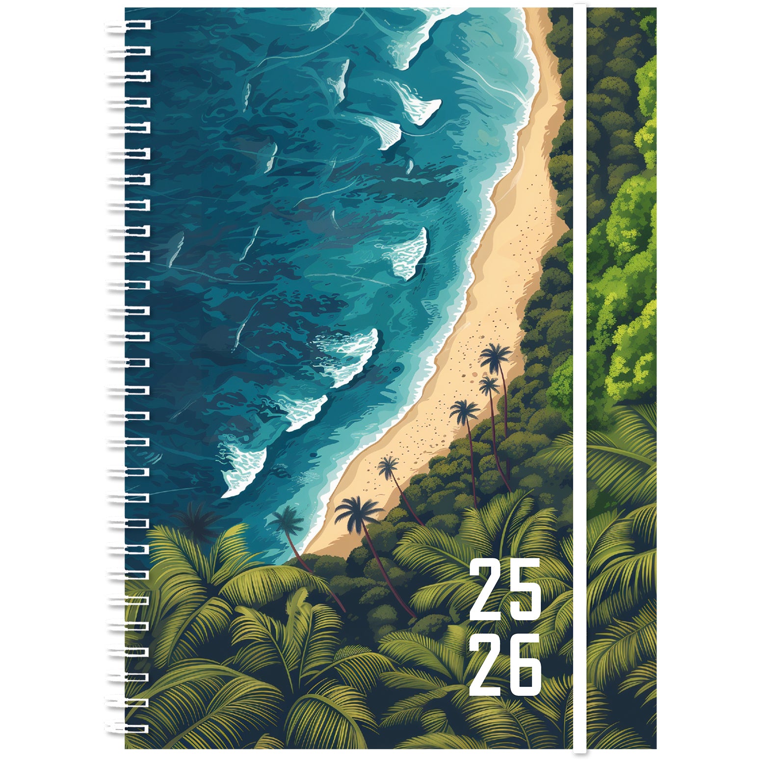 SIMPLEX Schüleragenda Emotions 25/26 500213.26 1W/2S 17M Paradise 14.8x21cm