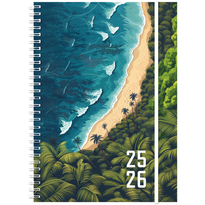 SIMPLEX Schüleragenda Emotions 25/26 500213.26 1W/2S 17M Paradise 14.8x21cm