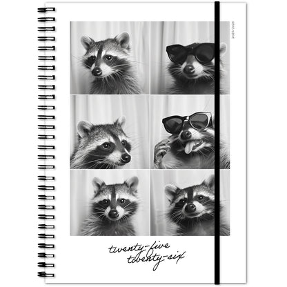 SIMPLEX Schüleragenda Emotions 25/26 500216.26 1W/2S 17M Racoon ML 14.8x21cm