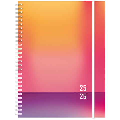 SIMPLEX Schüleragenda Emotions 25/26 500217.26 1W/2S 17M Sunset ML 12x16.5cm
