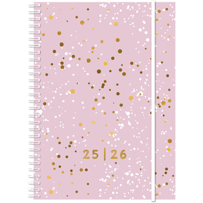 SIMPLEX Schüleragenda Touch 25/26 500237.26 1W/2S 17M Confetti 14.8x21cm