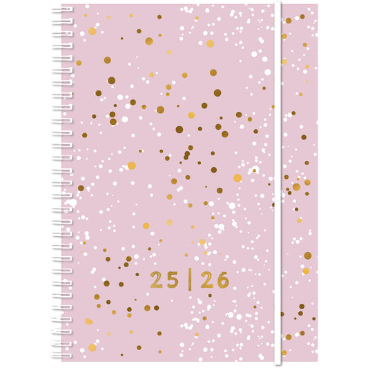 SIMPLEX Schüleragenda Touch 25/26 500237.26 1W/2S 17M Confetti 14.8x21cm