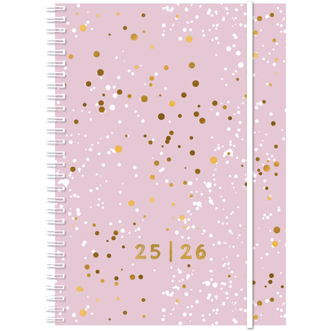 SIMPLEX Schüleragenda Touch 25/26 500237.26 1W/2S 17M Confetti 14.8x21cm