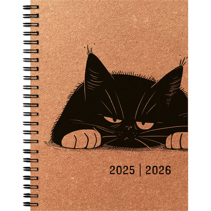 SIMPLEX Schüleragenda Leather 25/26 500404.26 1W/2S 17M Mood ML 12x16.5cm