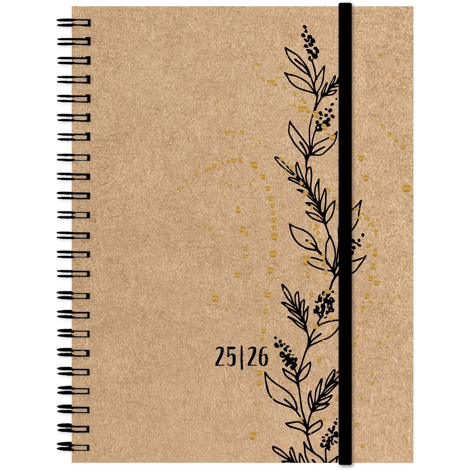 SIMPLEX Schüleragenda Kraftpap. 25/26 500414.26 1W/2S 17M Tendril ML 12x16.5cm