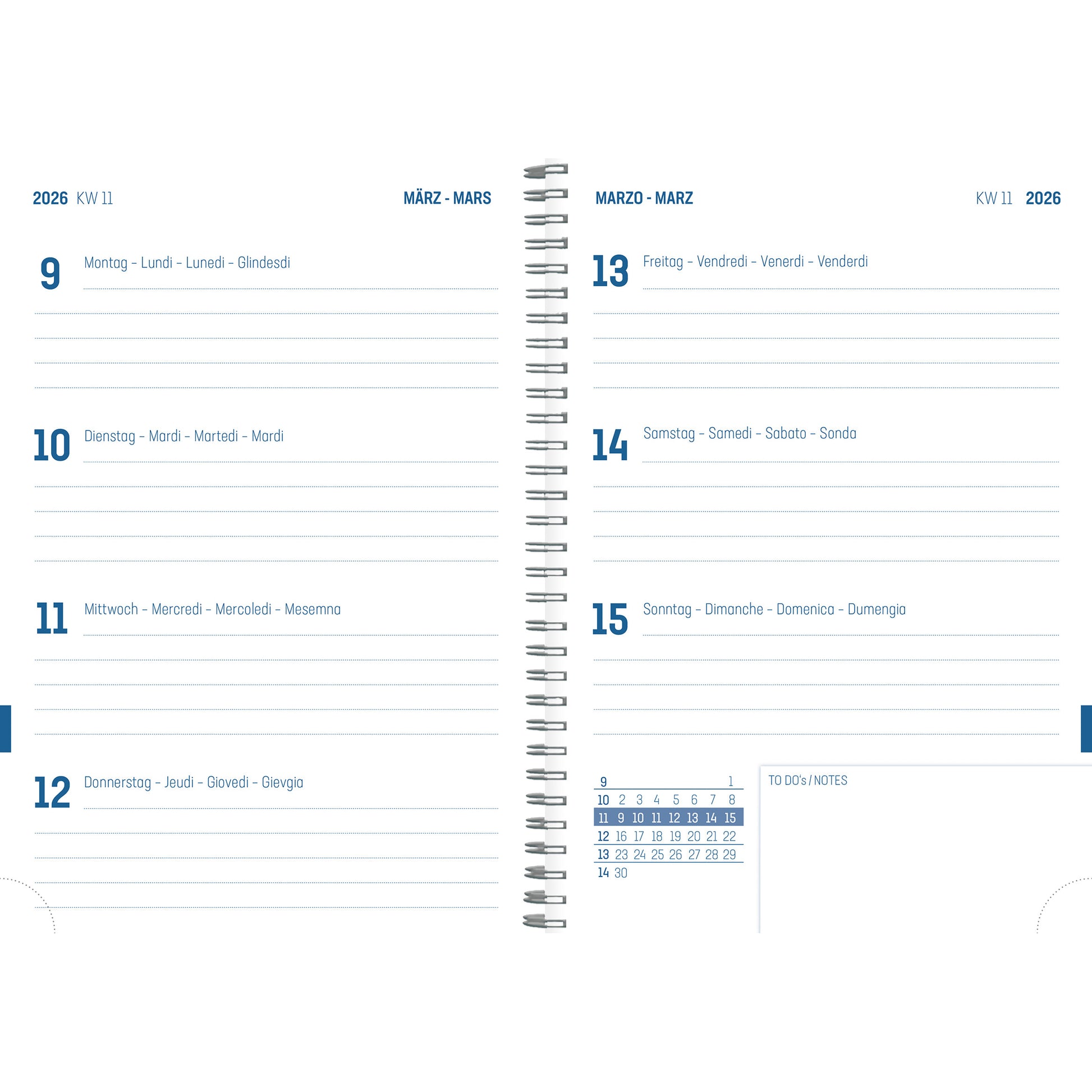 SIMPLEX Schüleragenda Joy 25/26 500415.26 1W/2S 17M aquamarin 14.8x21cm